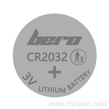 Lithium button battery small implantable medical